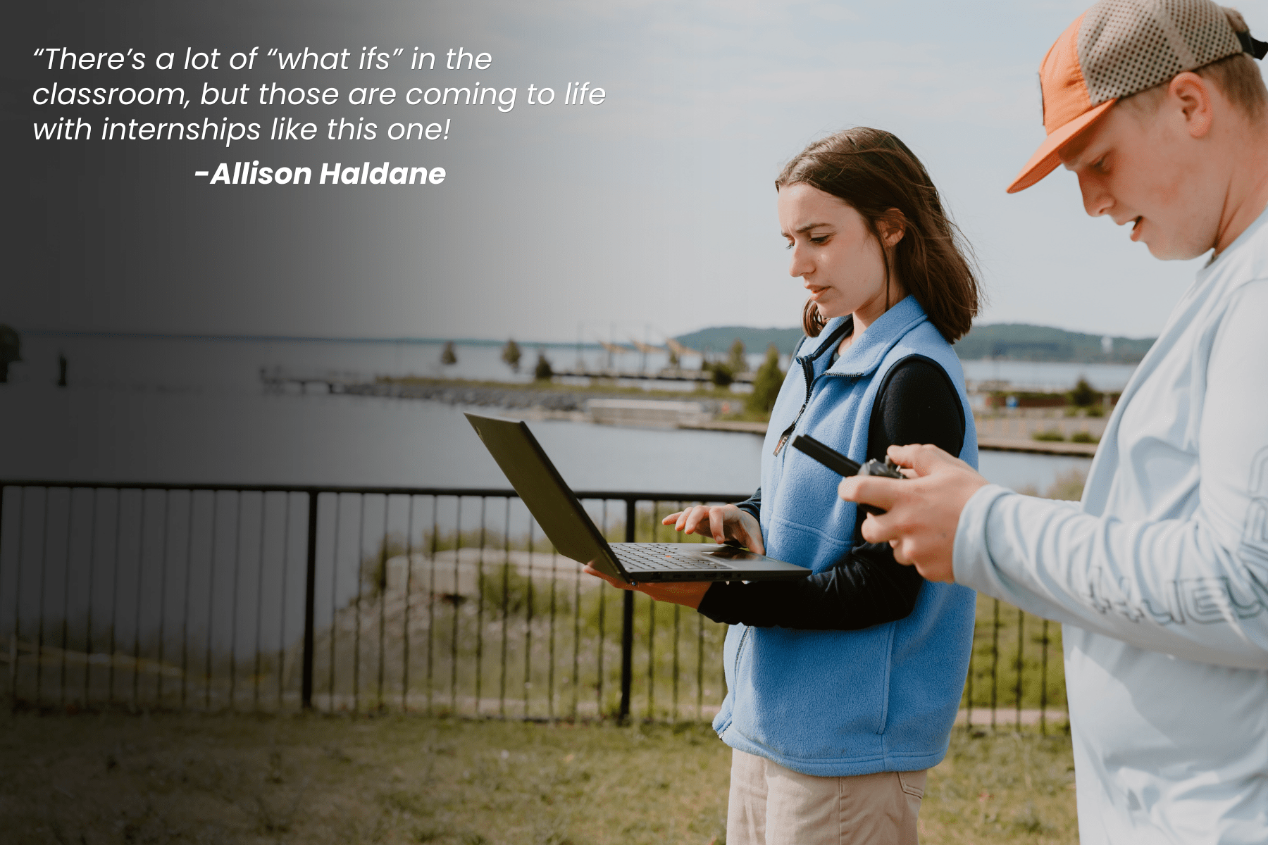 Allison Haldane, Wintergreen Guiding summer intern.