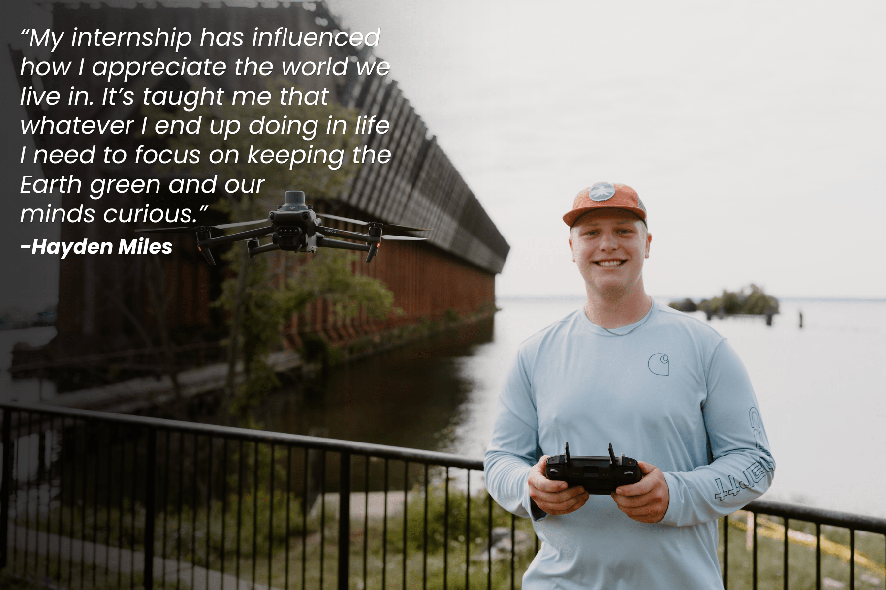 Hayden Miles, Wintergreen Guiding summer intern.